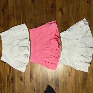 Lot of 3 girls tennis skirts